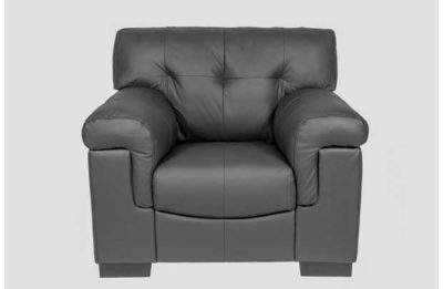 HOME Marcello Leather Chair - Black